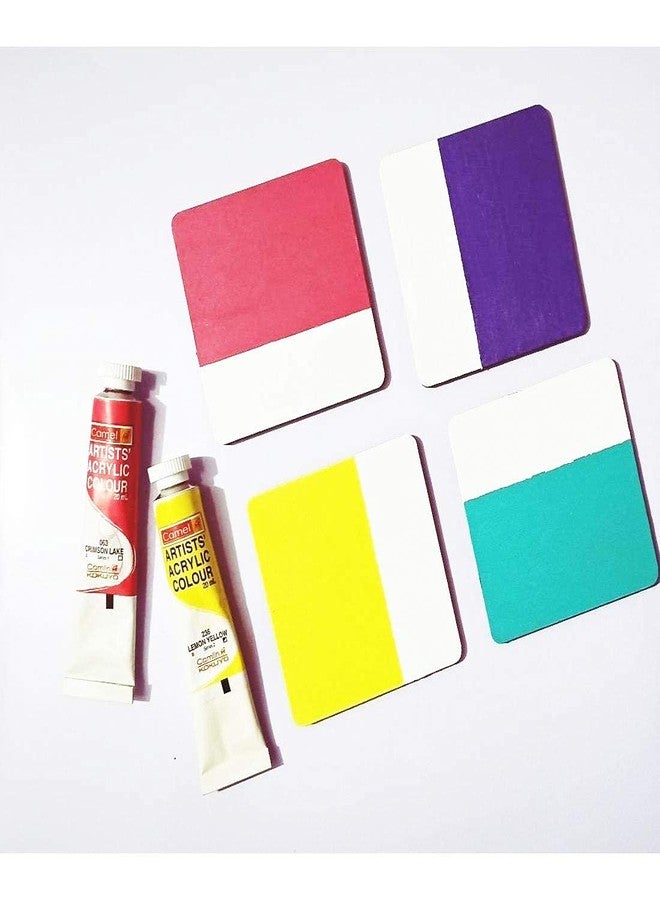 PD Craftozone Square MDF Pine Wood MDF Boards for Art and Craft - 2.1mm Unfinished Square Wood slice for Resin Art, Mandala Art,Pyrography, Painting, Plain Pine MDF Coasters (15cm x 15cm x 2.1mm,10.00) - Image 4